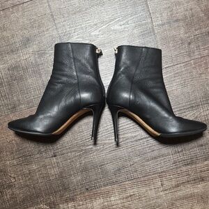 Jimmy Choo Black Leather Ankle Boots